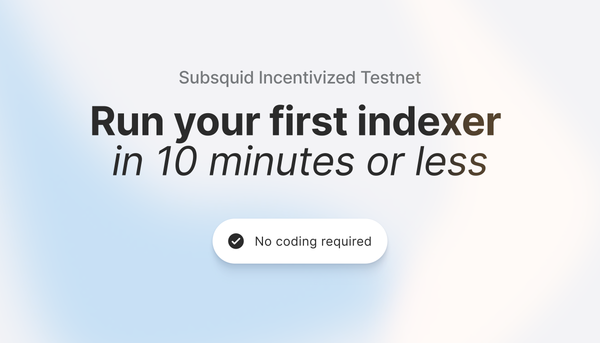Subsquid Testnet: Run your first indexer in 10 minutes or less