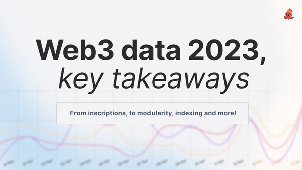 Web3 Data 2023, in retrospect