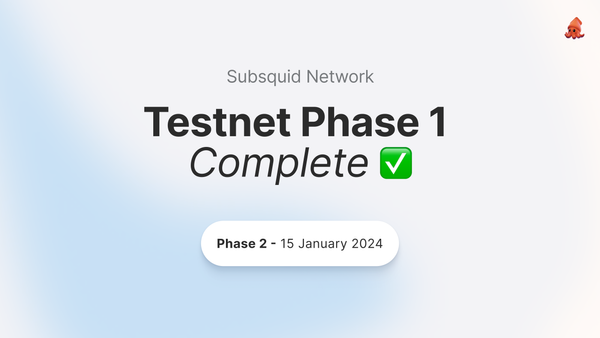Subsquid Testnet Phase 1 Complete: 50,000+ Indexers Deployed!