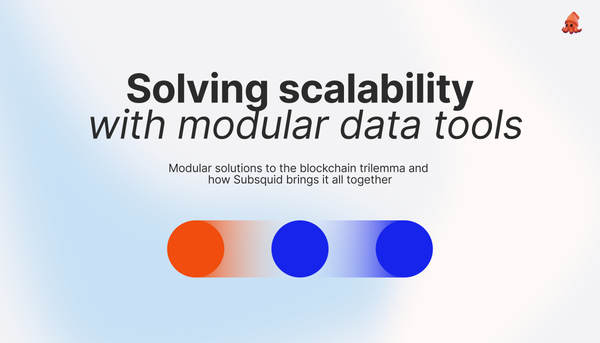 Solving the Blockchain Trilemma with Modular Data Tools